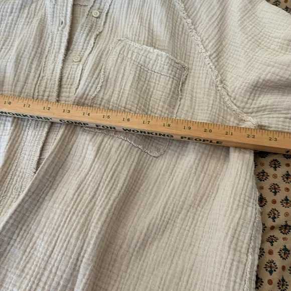 Aerie oversized Gauzy Coverup Shirt - Picture 7 of 9